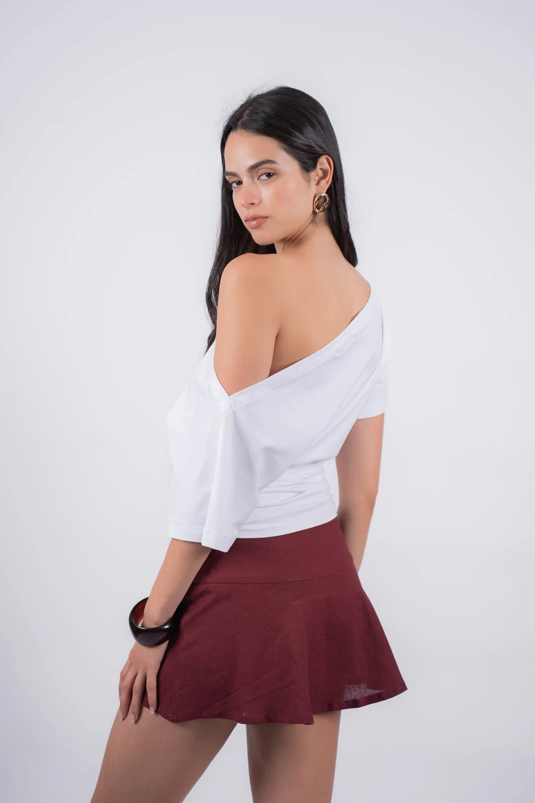 White Effortless Chic Tee Viella