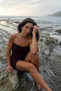 Wine Dress Liora Viella