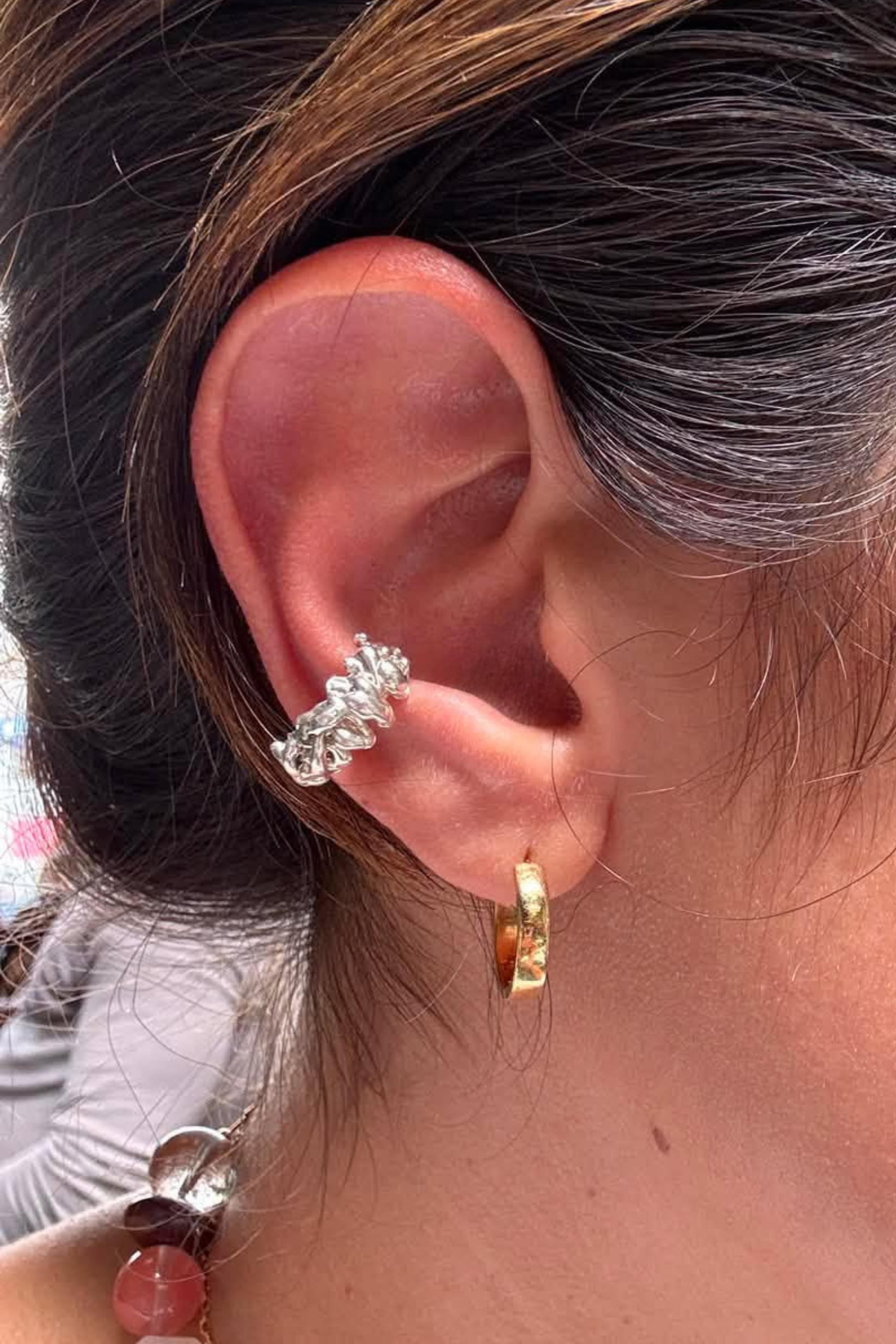 Ear Cuff Reef Fine Silver Shirley Blanch
