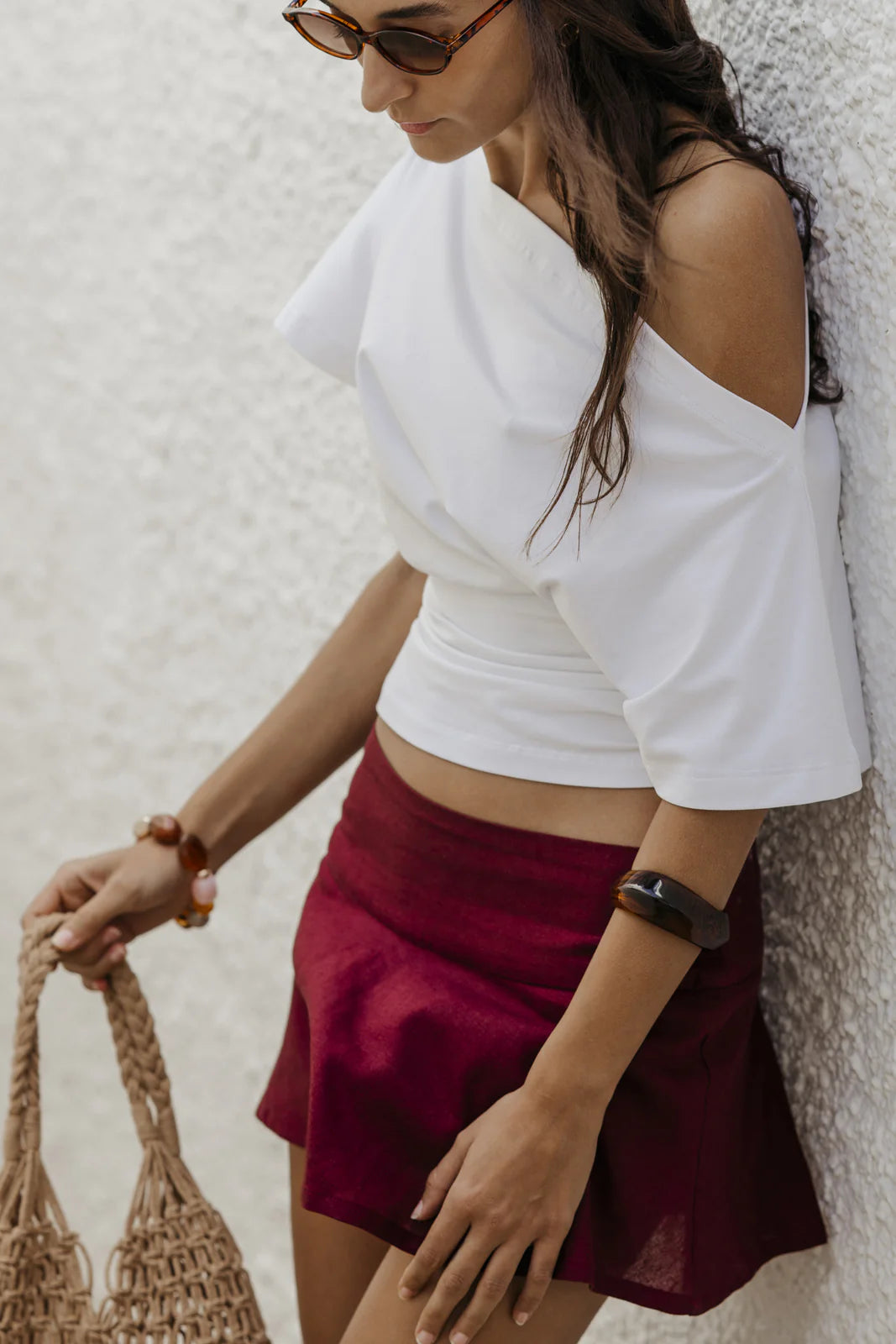 White Effortless Chic Tee Viella