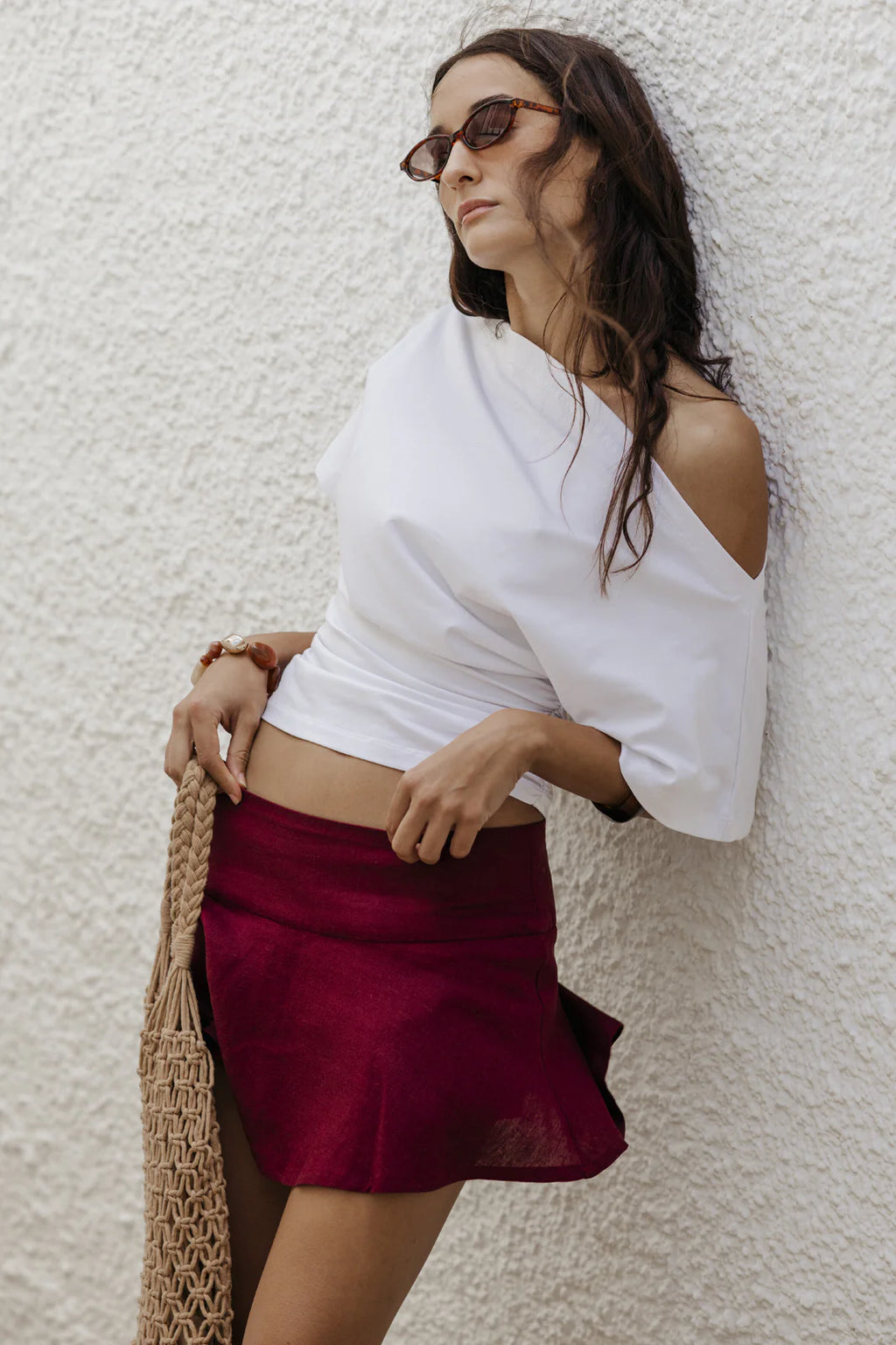 White Effortless Chic Tee Viella