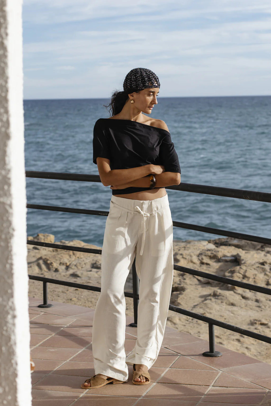 Cream Pants Alba Viella