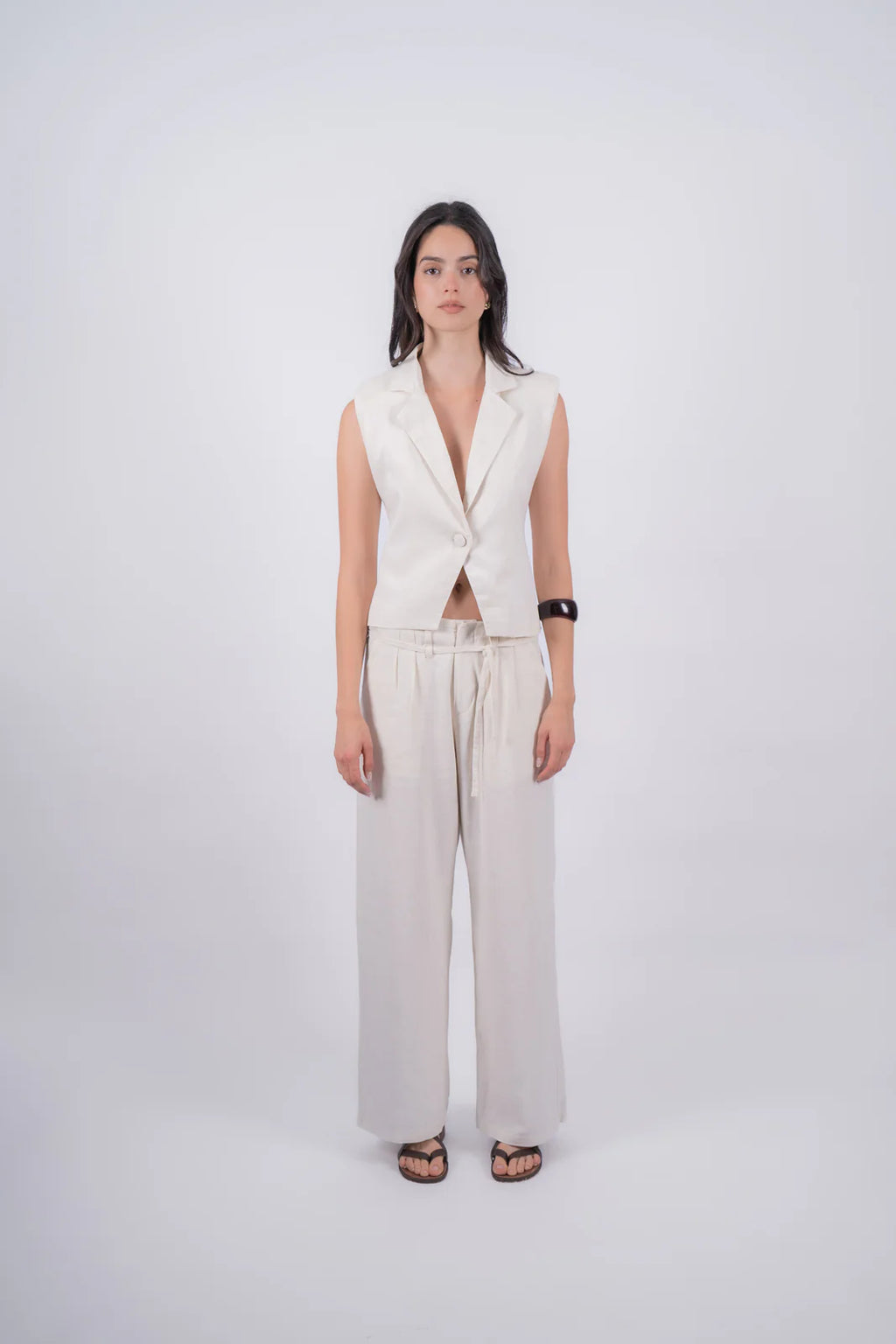 Cream Pants Alba Viella