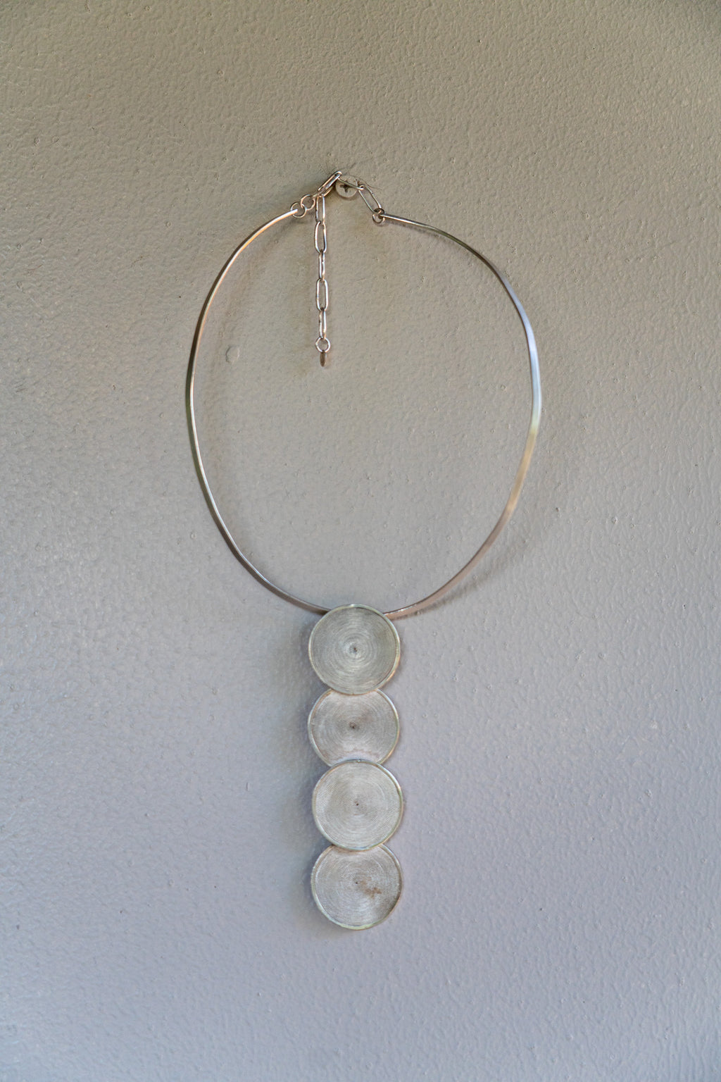 Necklace Filigree Vertical Fine Silver Shirley Blanch