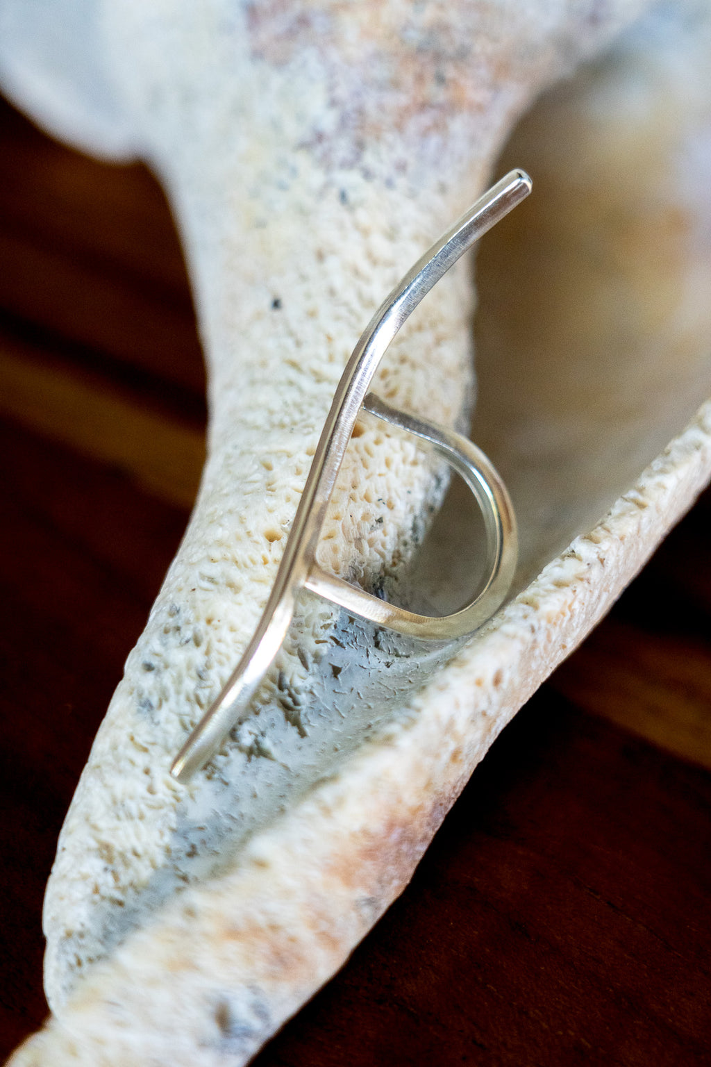 Ring Curva Adjustable Fine Silver Shirley Blanch