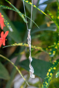 Necklace Huella Slim Long Fine Silver Shirley Blanch