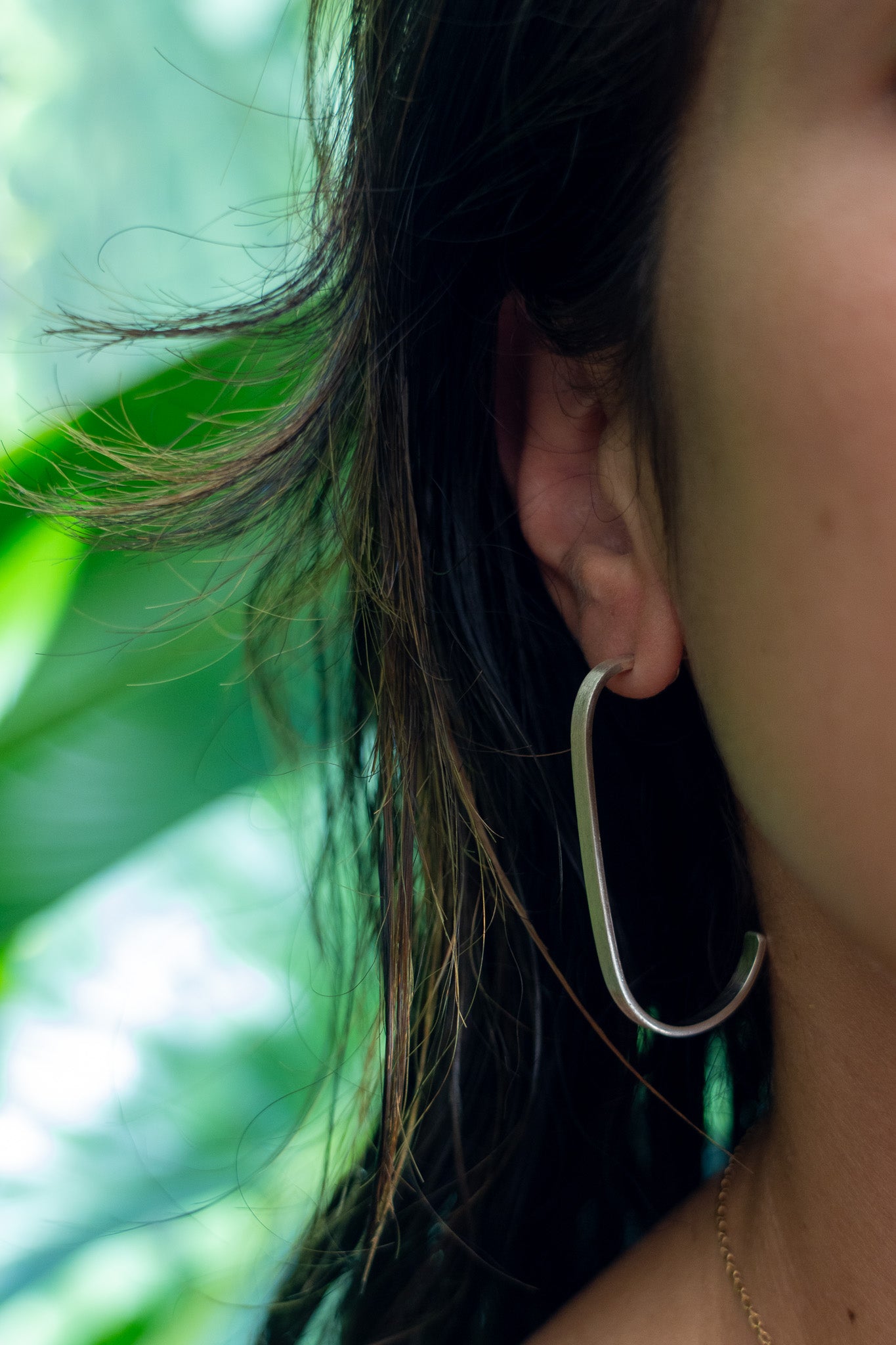 Fine Silver J Earrings Shirley Blanch