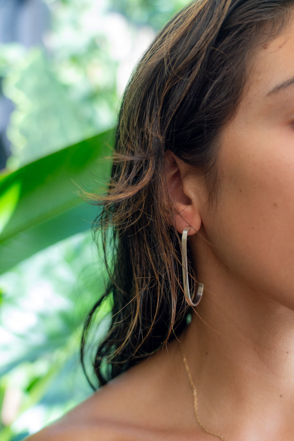 Fine Silver J Earrings Shirley Blanch