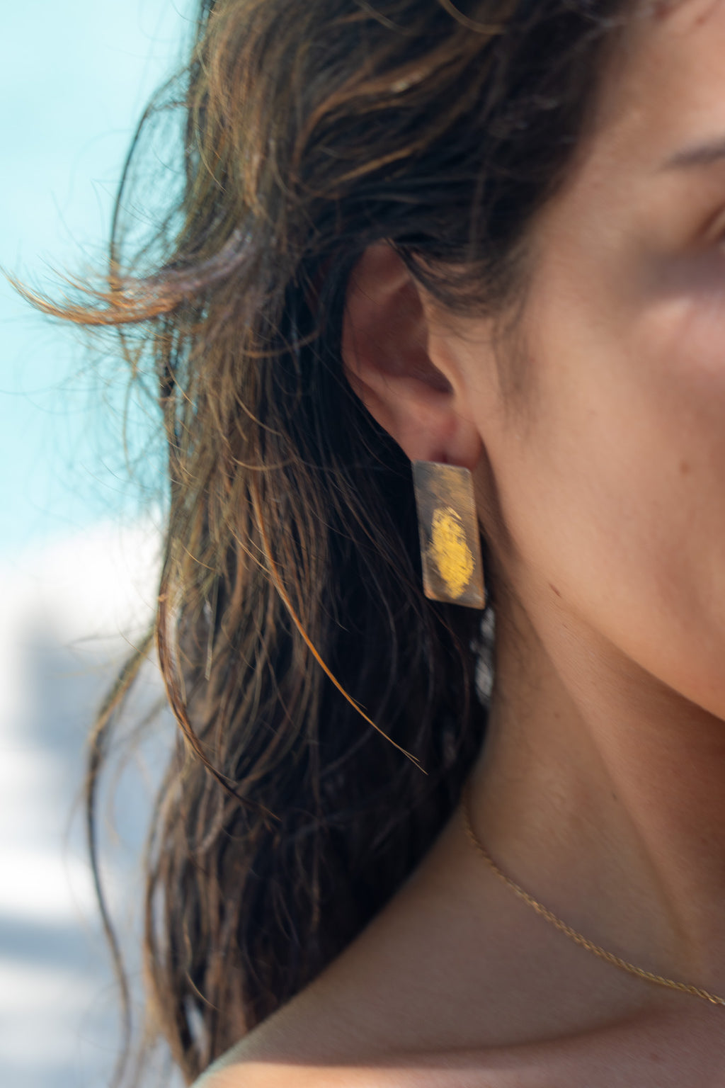 Gold Plated Smooth Earrings Fine Silver Shirley Blanch