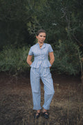 Sky Blue Striped Pants Pluisotis Antonia Fluxá