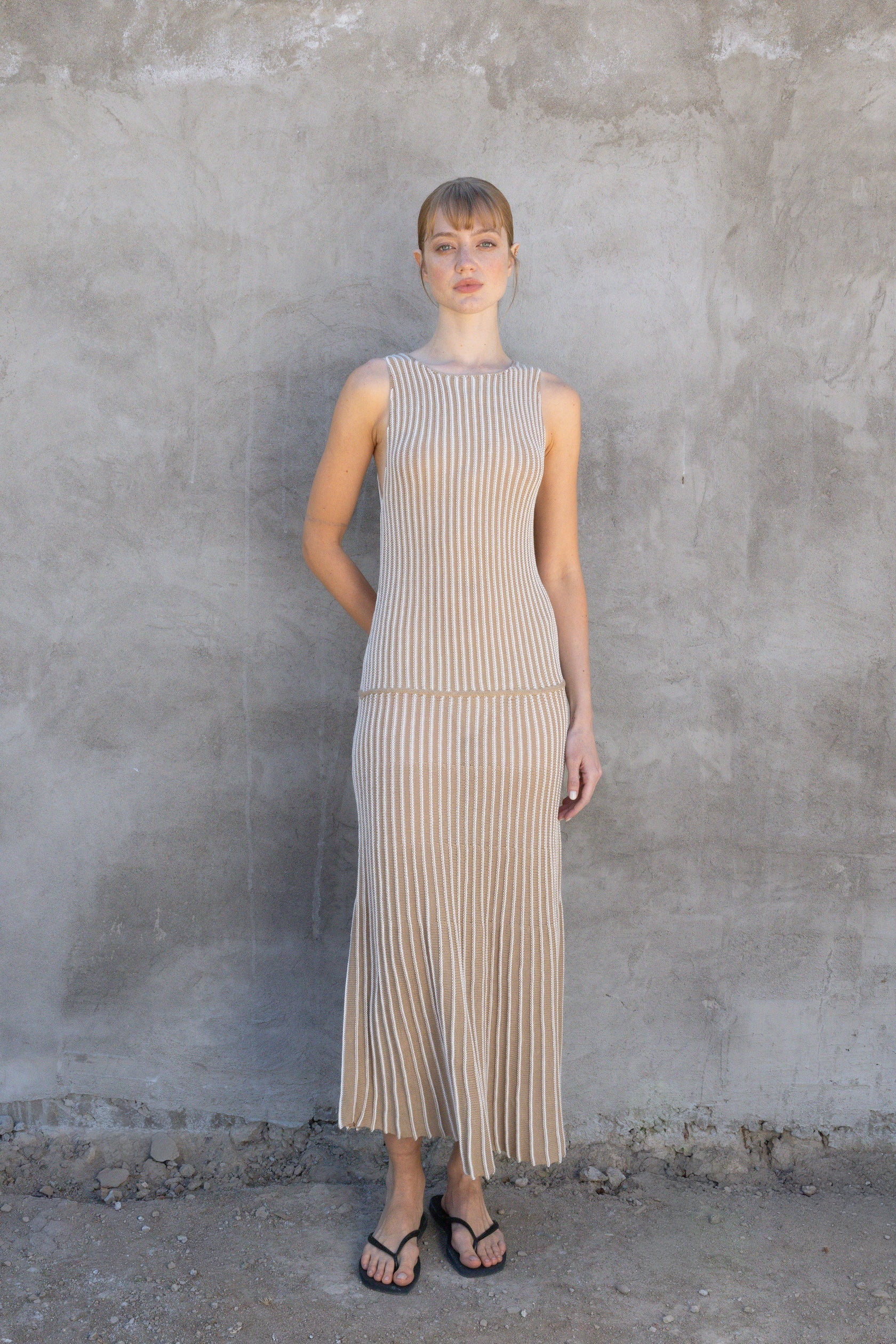 Beige Dress Brisa Sestra