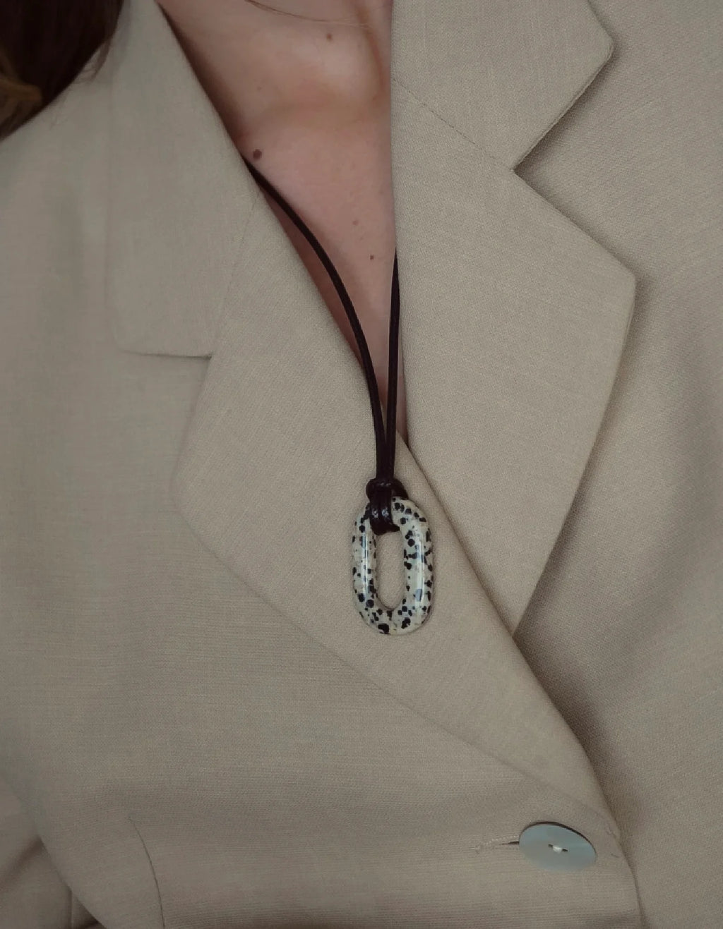 Lazo Jaspe Necklace La Cadenaria