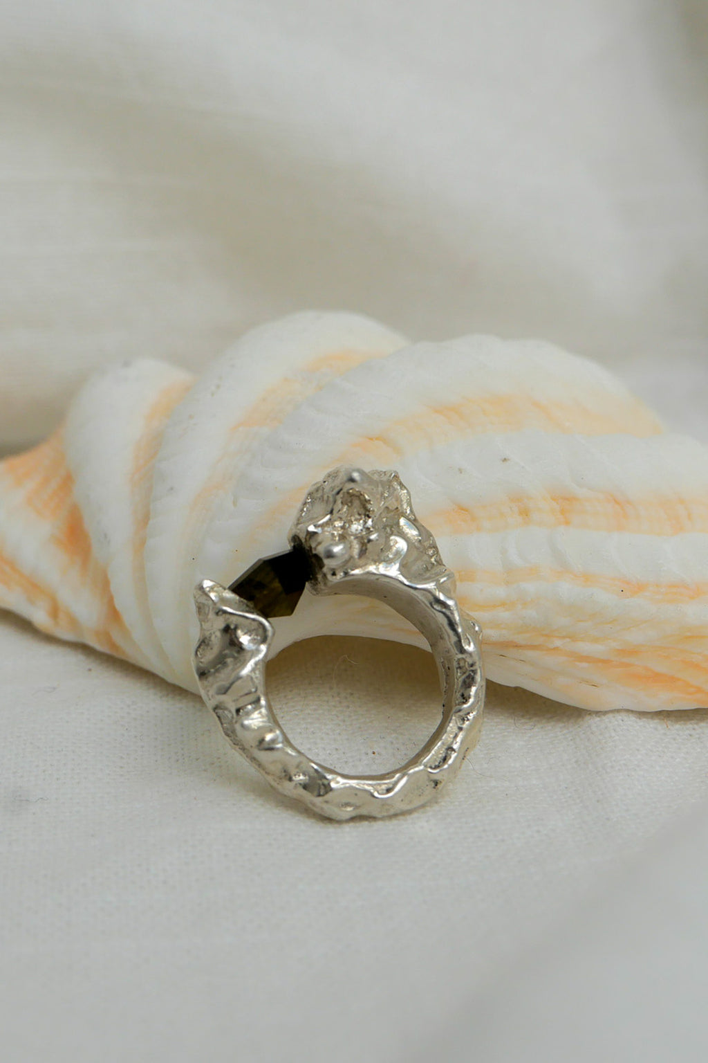 Ring Almas Tourmaline US 5 Fine Silver Shirley Blanch