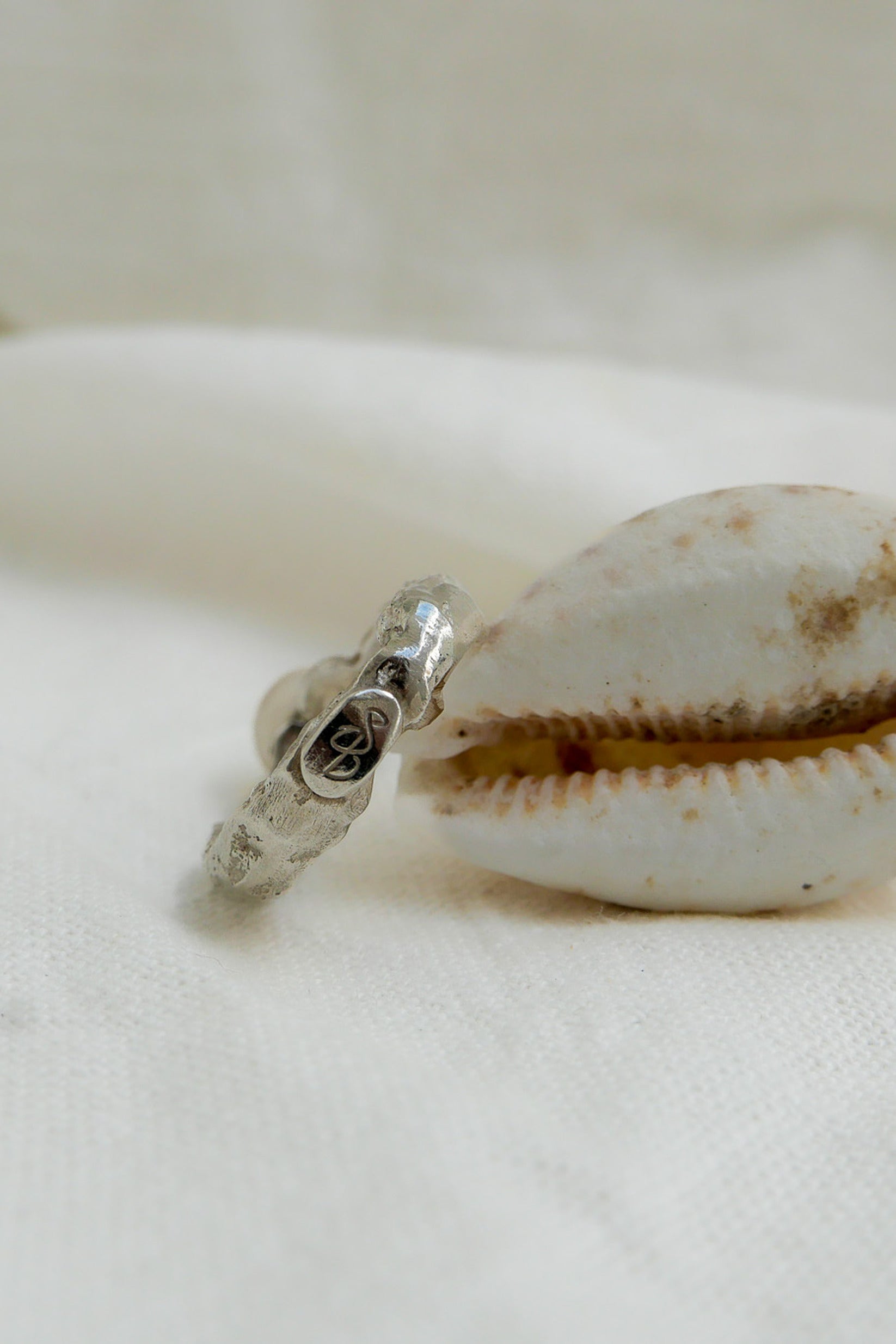 Ring White Pearl Size US 6 Fine Silver Shirley Blanch