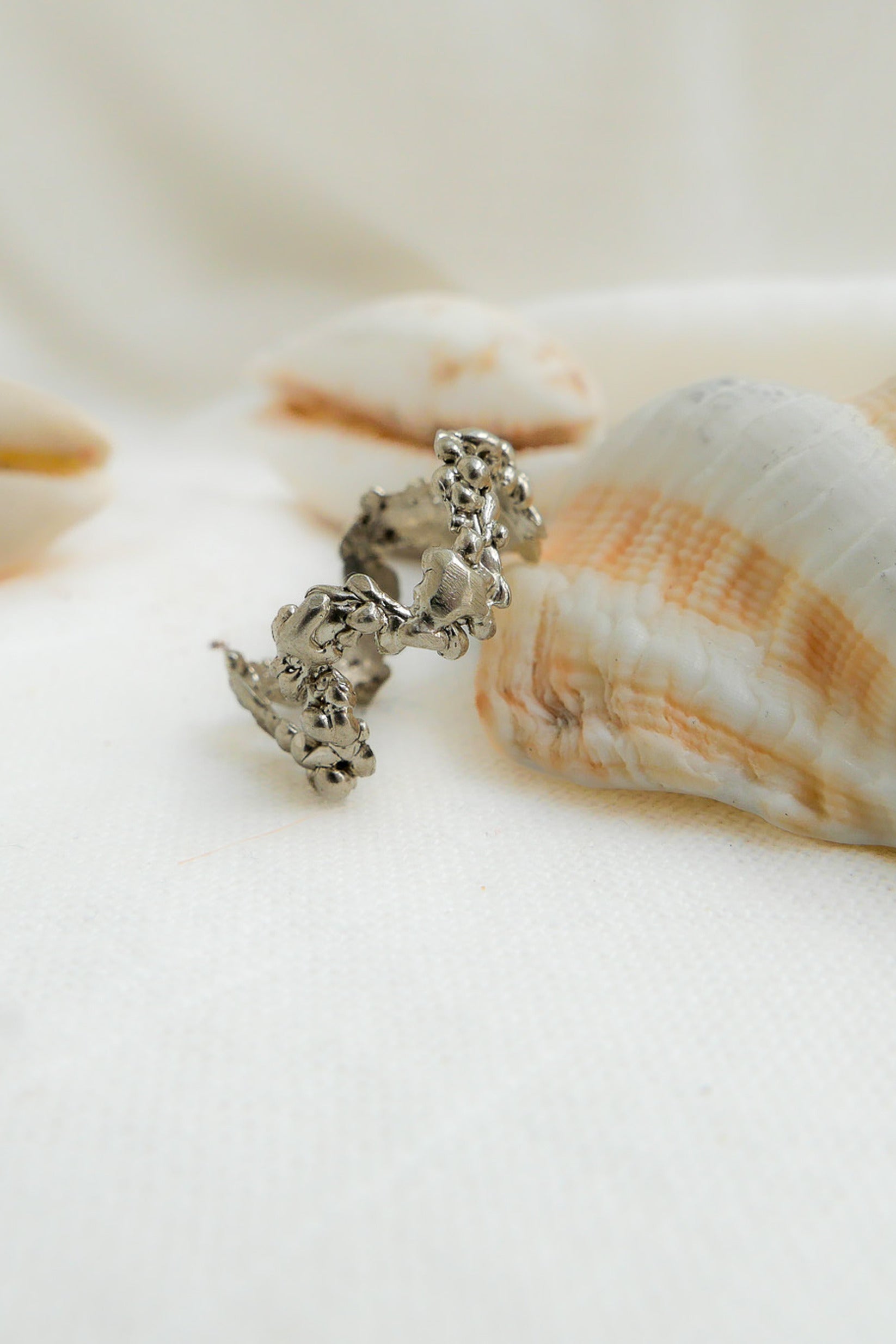 Ring Emerger Size US 9.5 Fine Silver Shirley Blanch