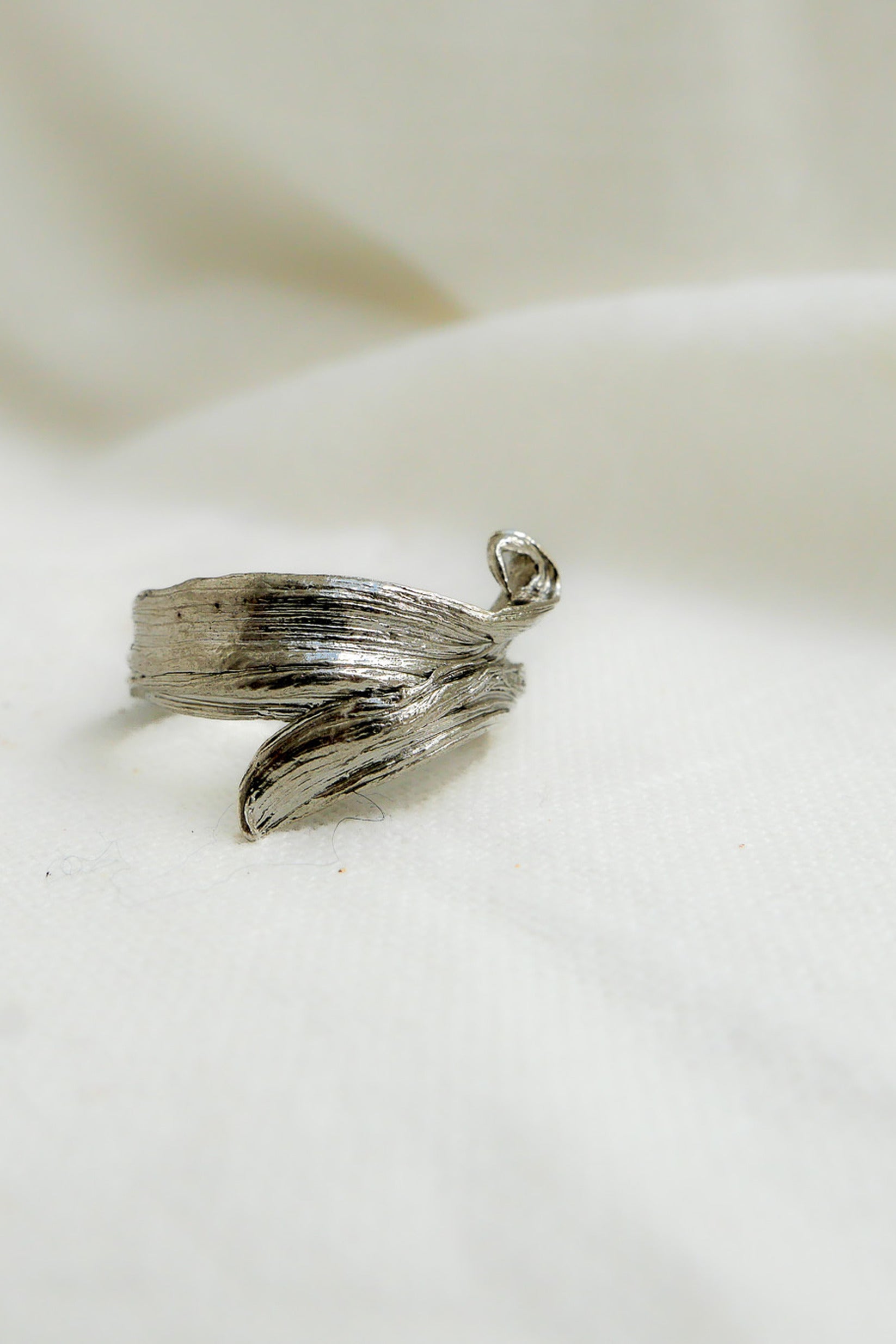 Ring Mitsuro Hikime Size US 8 Fine Silver Shirley Blanch