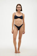 Navy Blue Bikini Set Musta