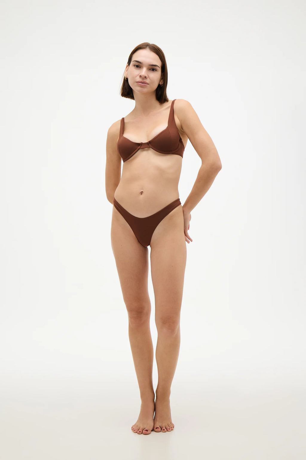 Brown Bikini Set 02 Musta