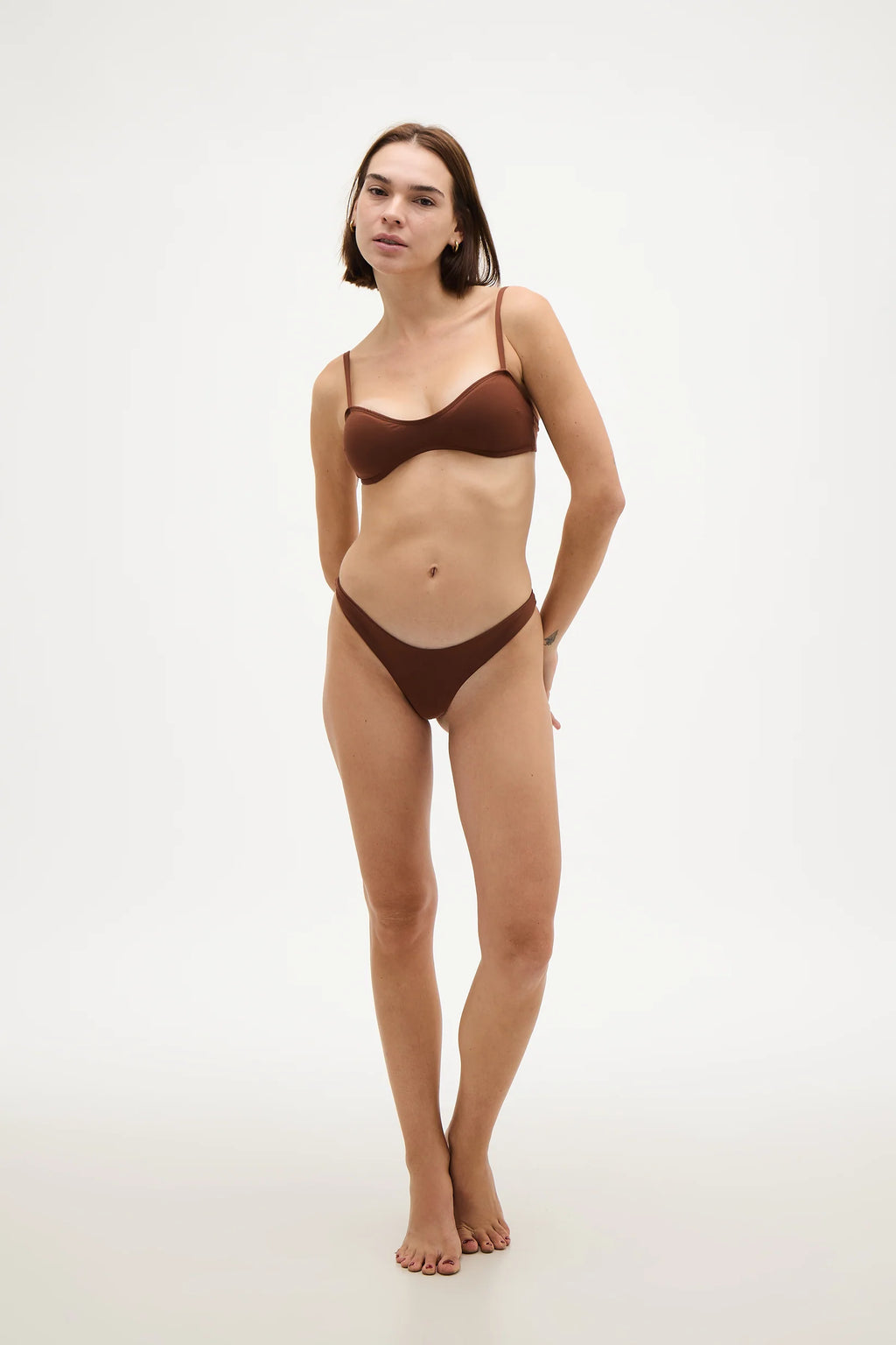 Brown Bikini Set 01 Musta