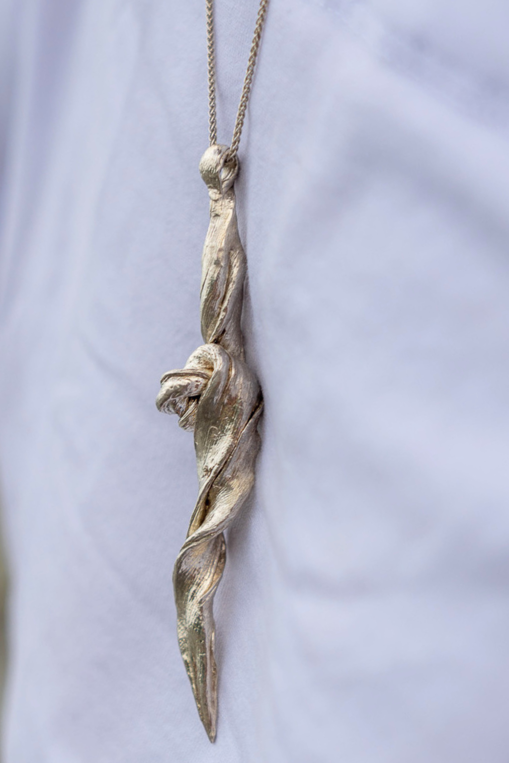 Necklace Huella Thick Fine Silver Shirley Blanch