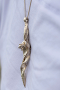 Necklace Huella Thick Fine Silver Shirley Blanch