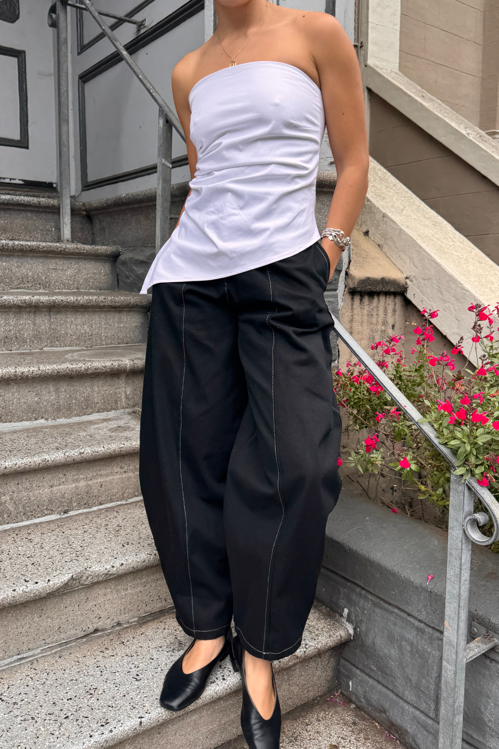 White Strapless Top Kbrancoli