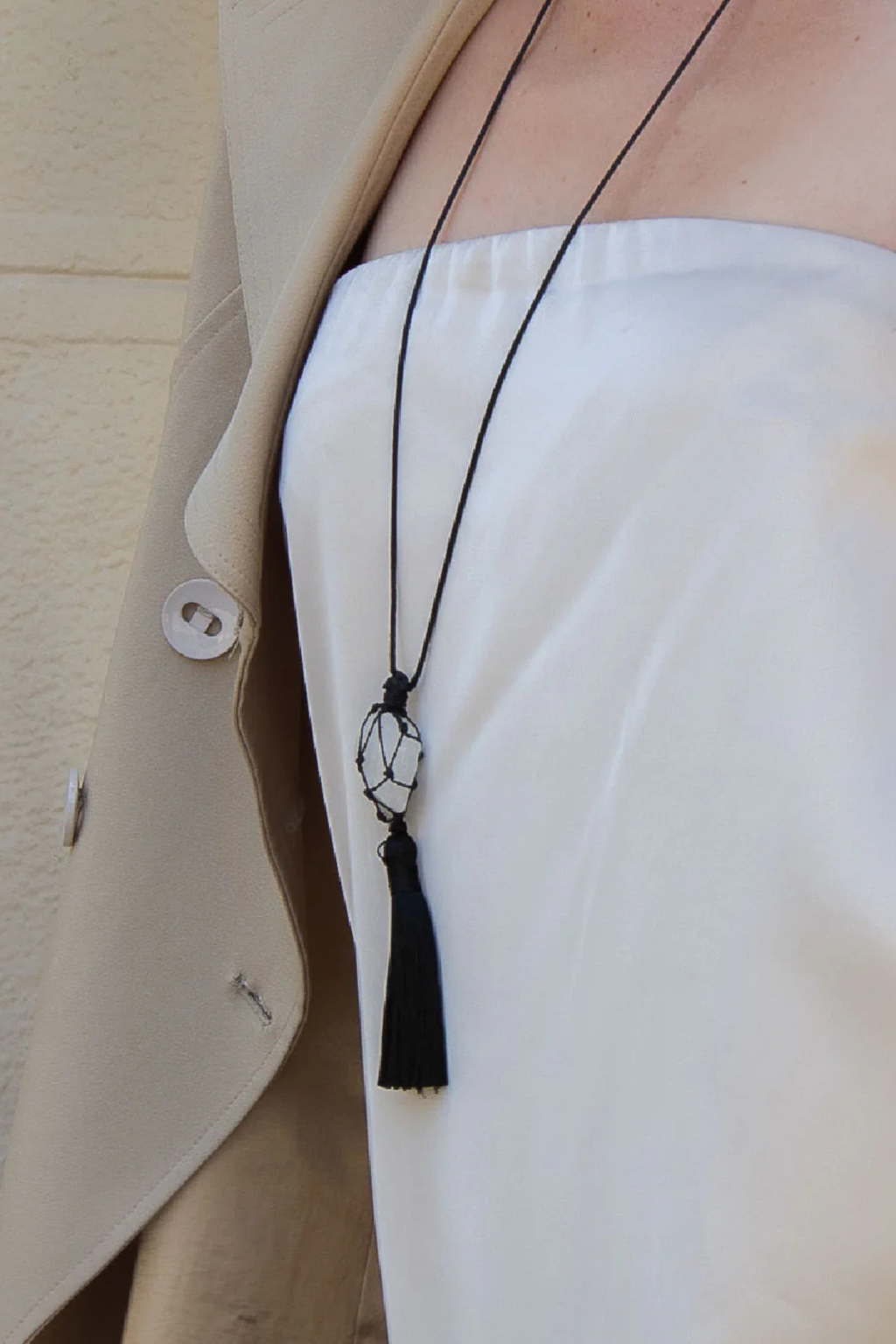 Tassel Quartz Necklace La Cadenaria