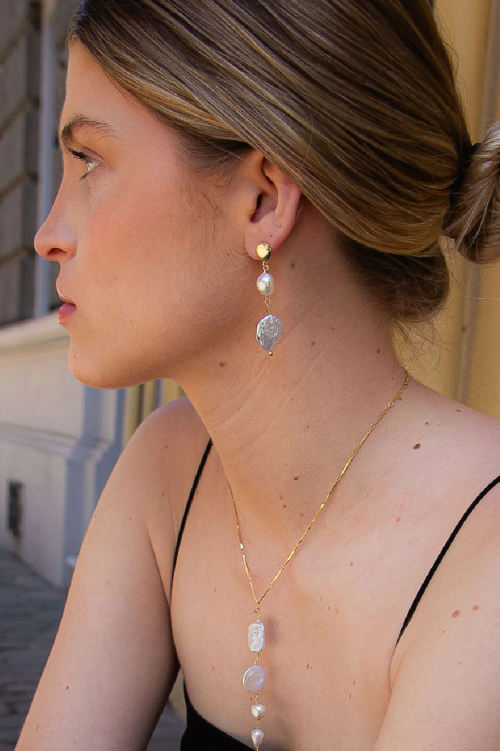 Cascade Perlé Earrings La Cadenaria
