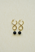 Twist Noir Earrings La Cadenaria