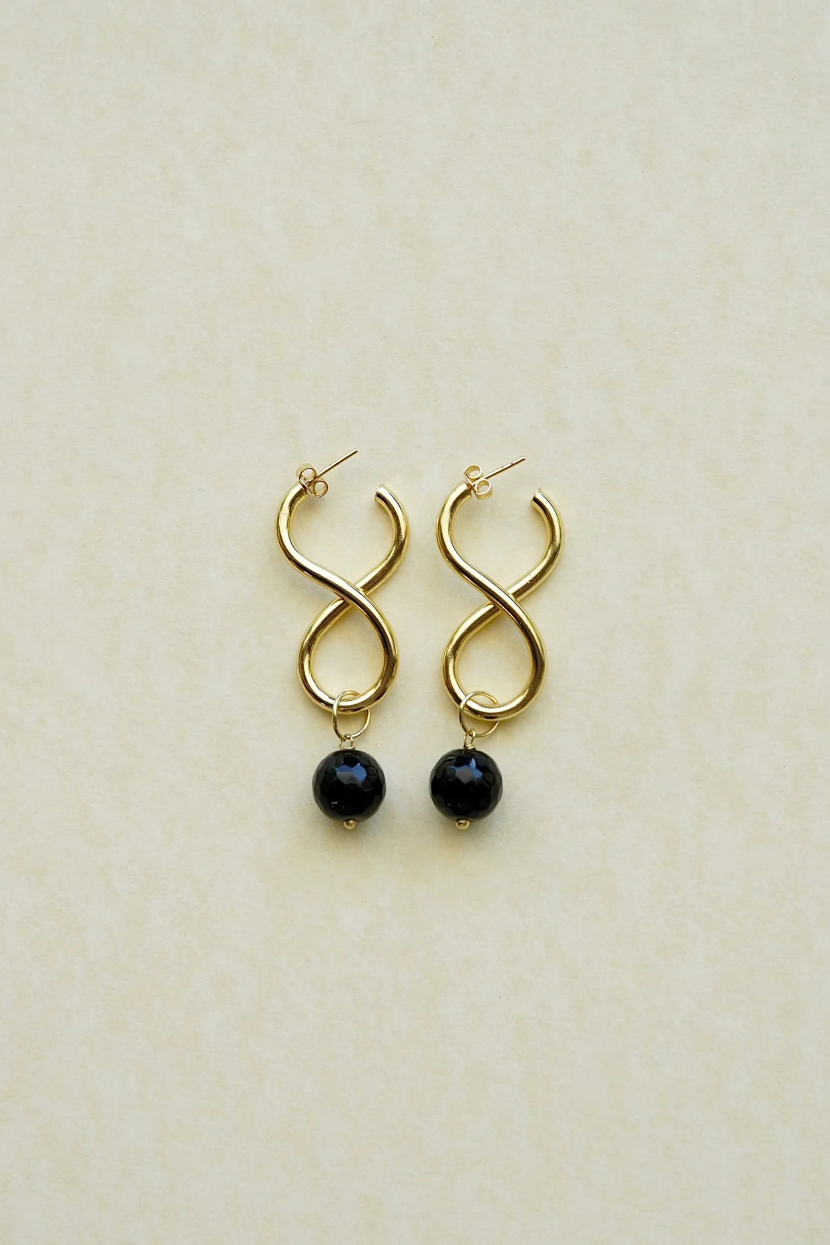 Twist Noir Earrings La Cadenaria