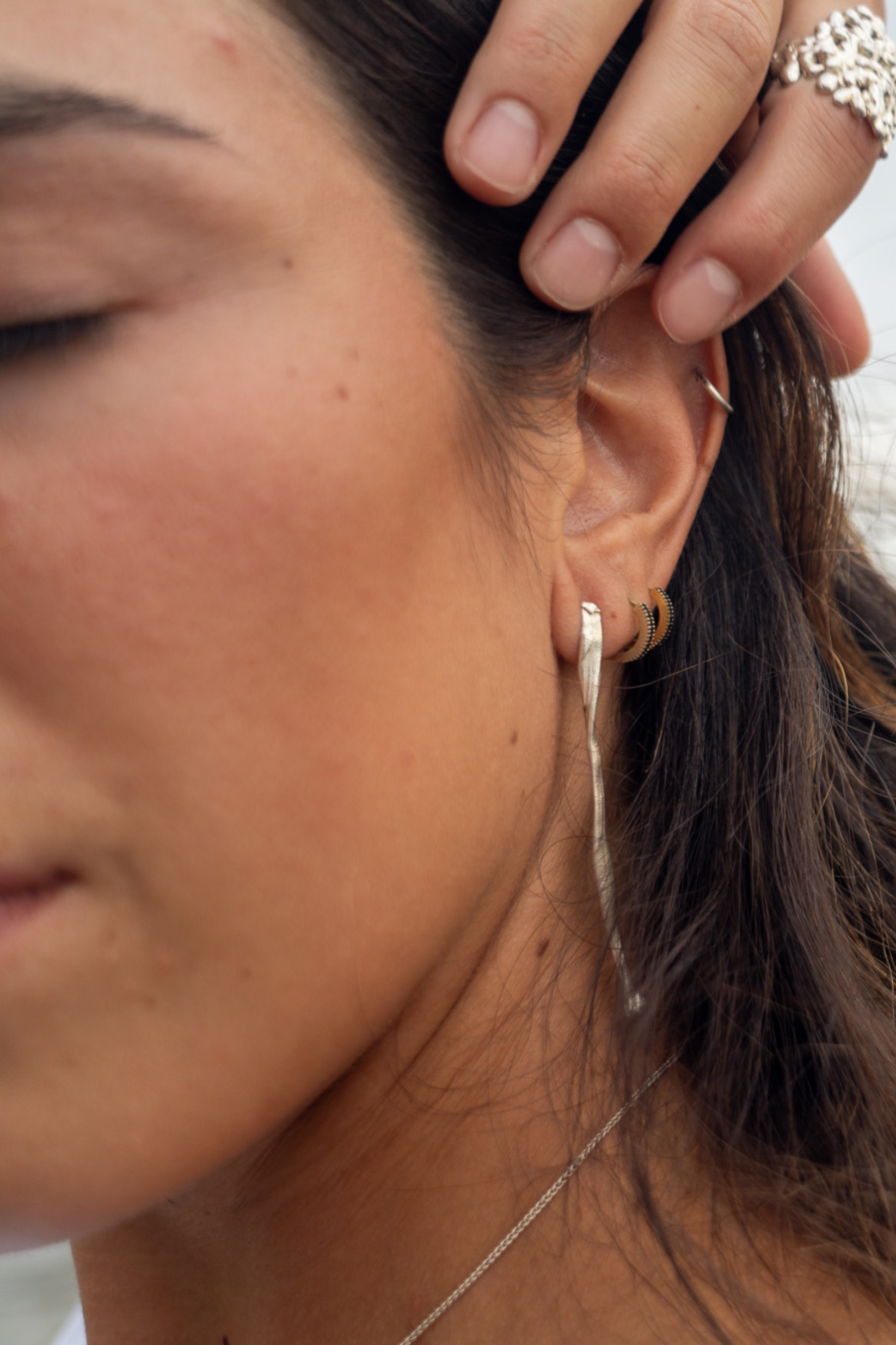 Earrings Huella Fine Silver Shirley Blanch